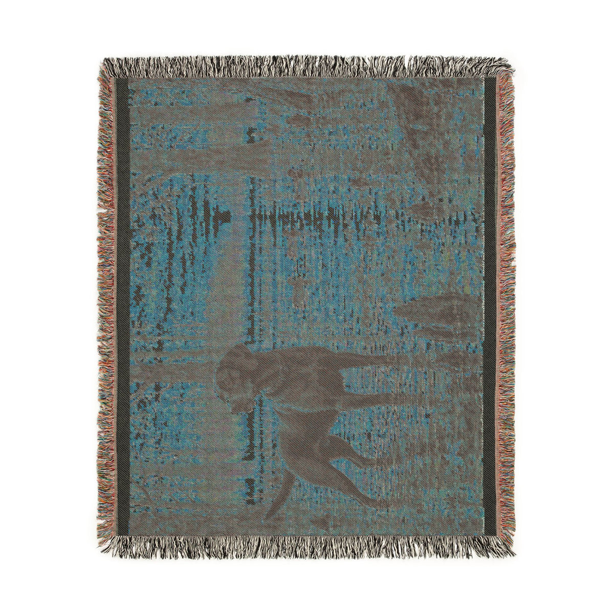 Sunset Marsh Woven Blanket — Chocolate Lab Lakeside Throw