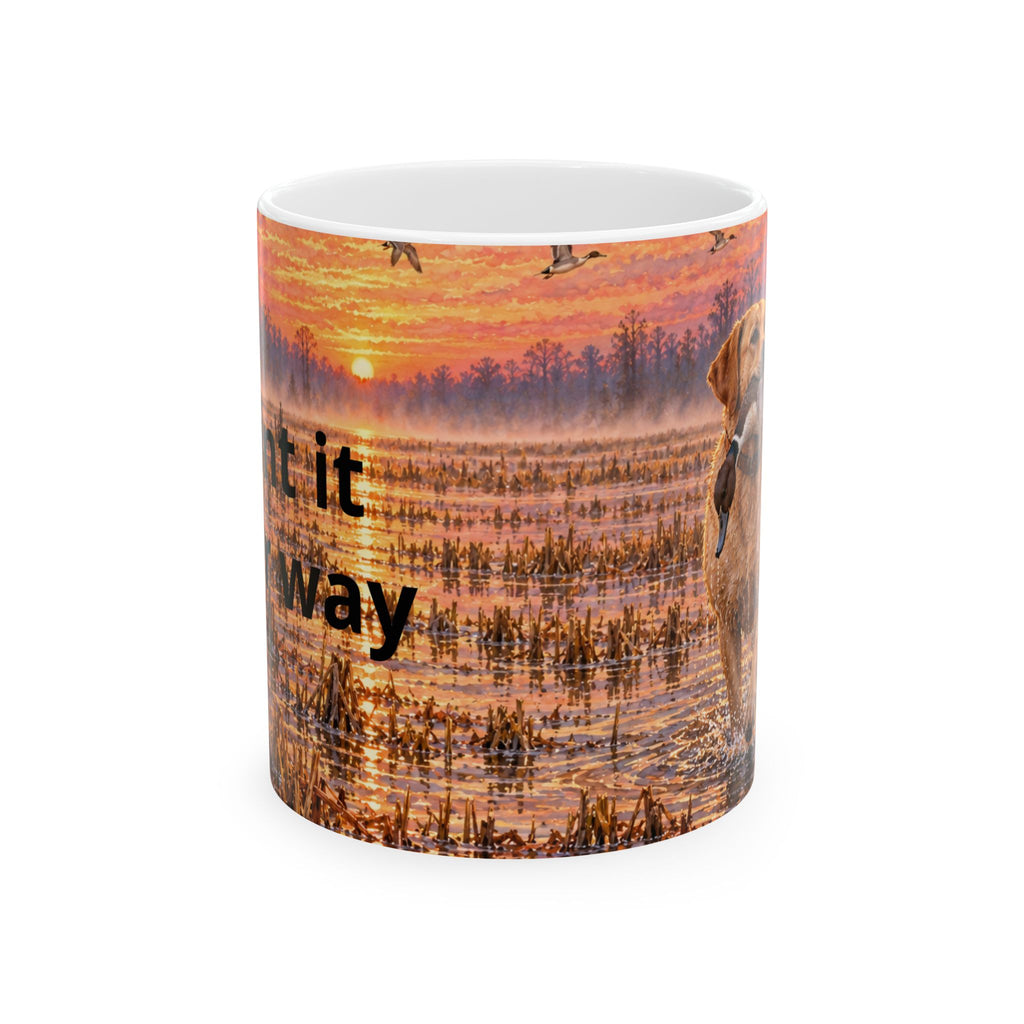 Duck Hunting Mug — Sunrise Marsh Scene Ceramic Coffee Cup (11oz, 15oz)