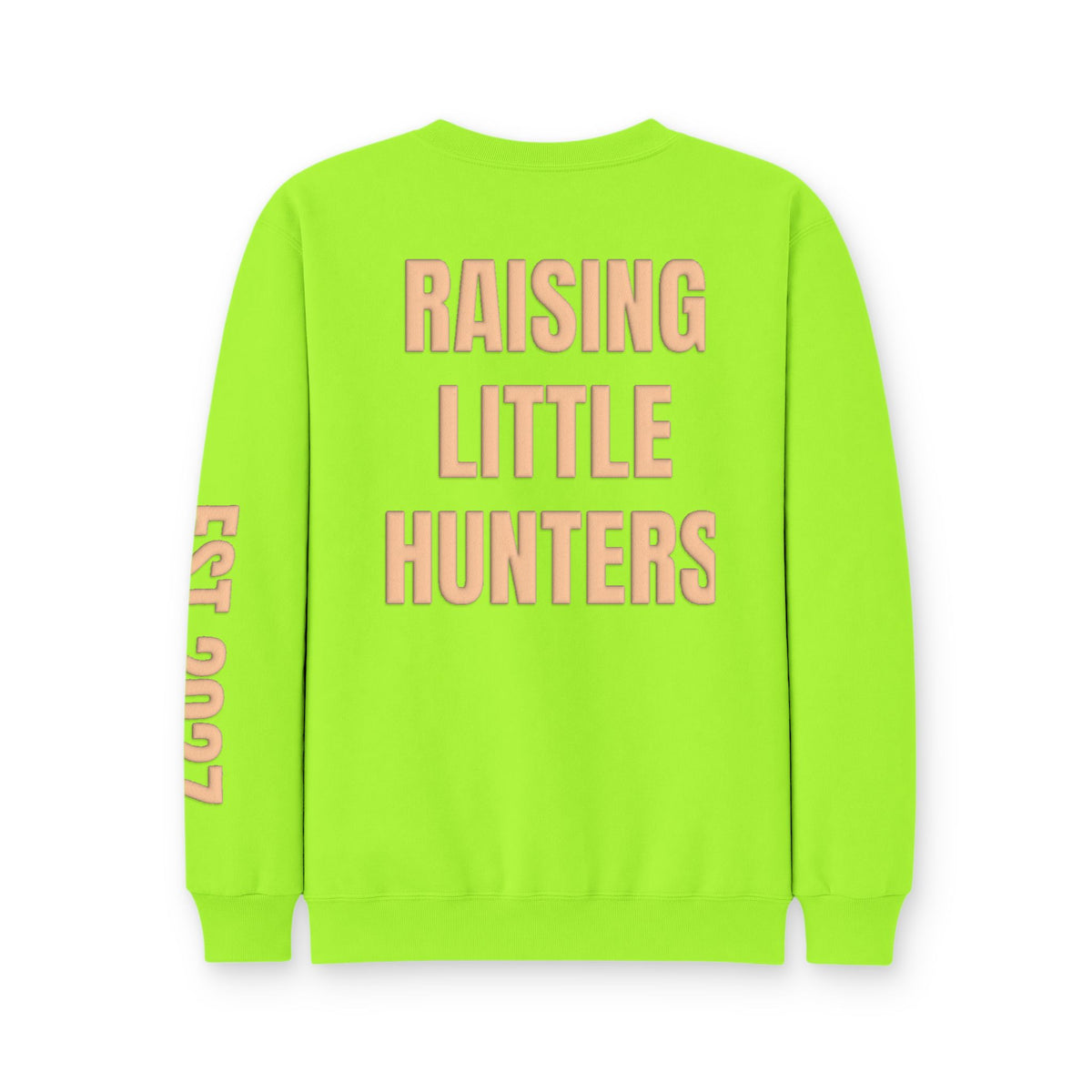 Personalized Hunting Mama Sweatshirt, Raising My Little Hunting Buddy Shirt, Hunter Orange Puff Sweatshirt, Custom Mom Hunting Gift