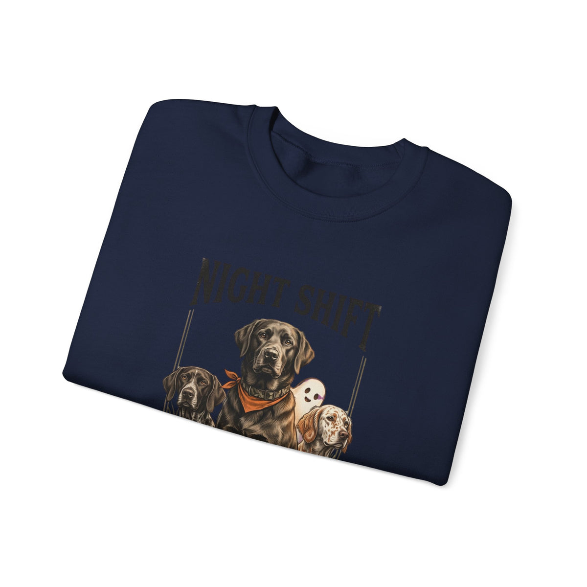 Night Shift Duck Dog Sweatshirt | Spooky Hunting, Halloween Retriever