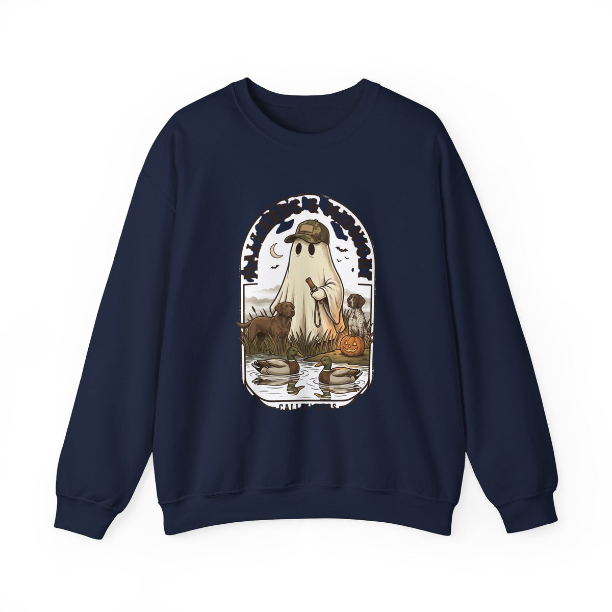 Mallards & Midnight ghost duck crewneck sweatshirt | spooky hunting, Halloween