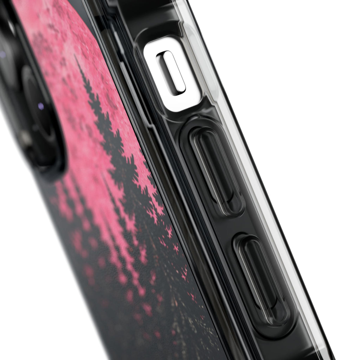 2026 Pink Moon Forest Phone Case — Clear Magnetic Protective Cover