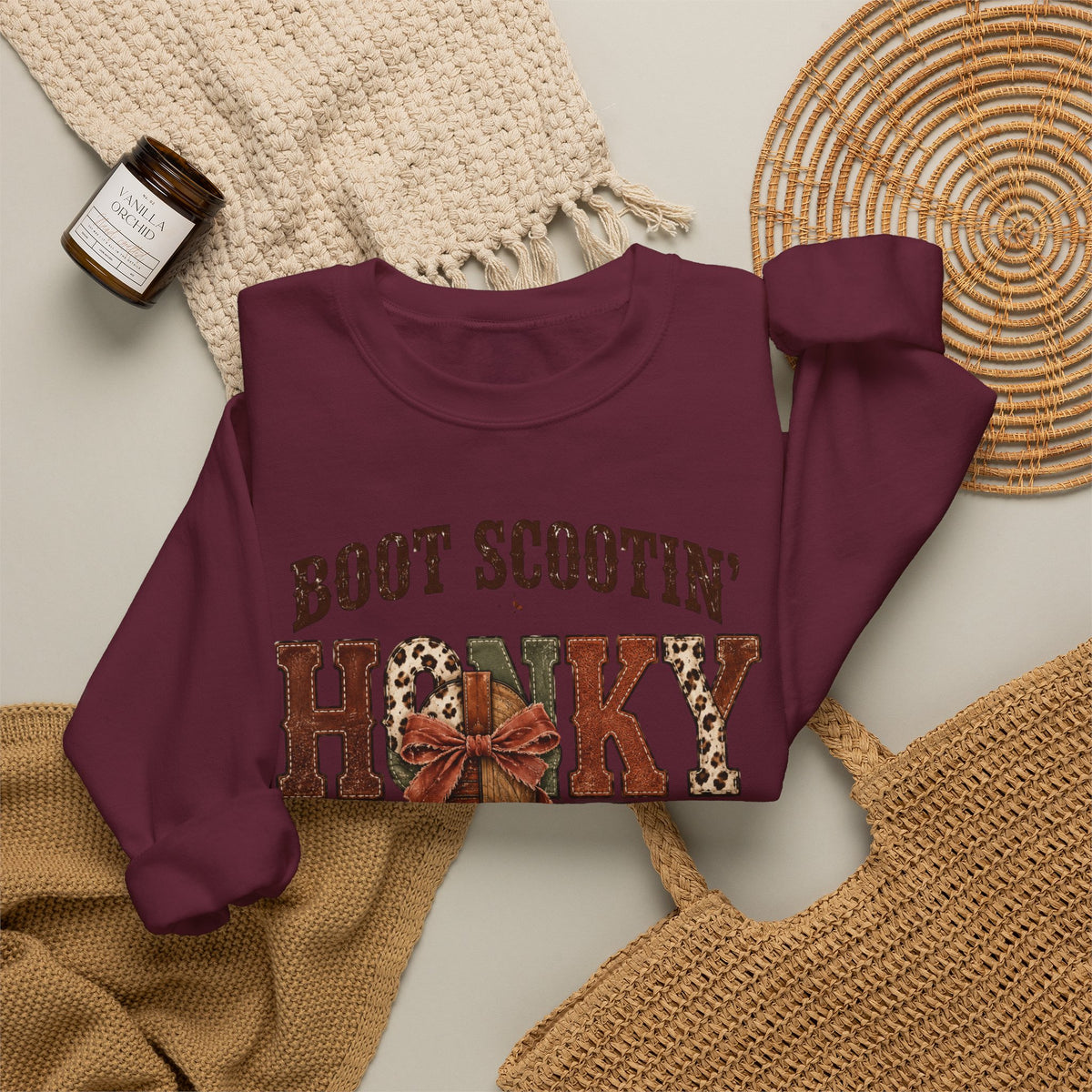 Boot Scootin' Cowboy Boot Sweatshirt | Country Western Graphic