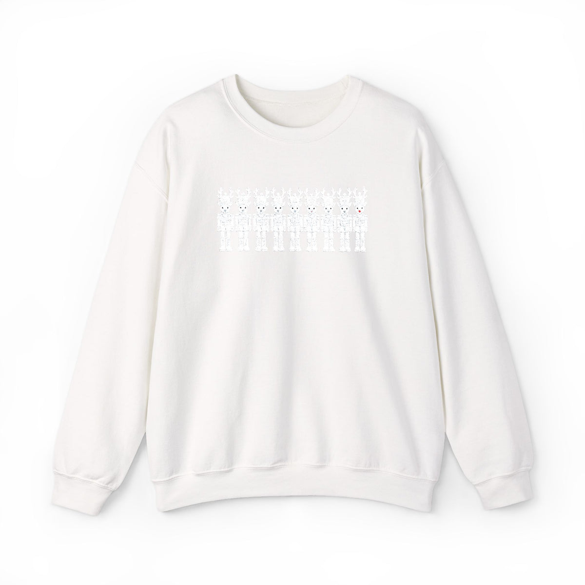 Nutcracker Reindeer Embroidered Sweatshirt | Christmas Crewneck