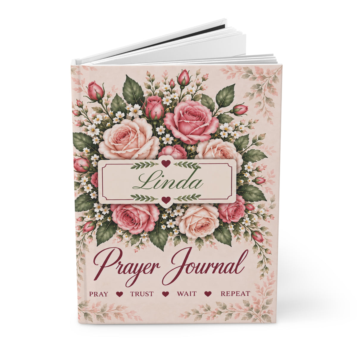 Personalized June Birth Flower Prayer Journal, Rose Christian Journal, Jeremiah 29:11 Notebook, Birthday Gift for Her, Faith Journal