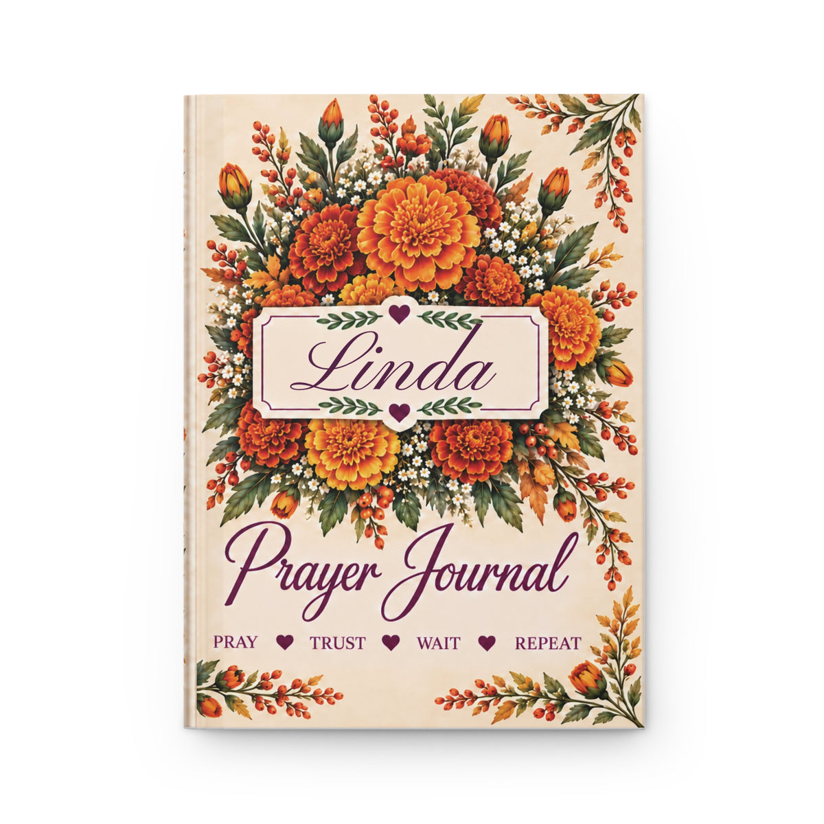 Personalized November Birth Flower Prayer Journal, Chrysanthemum Christian Notebook, Jeremiah 29:11 Bible Verse Gift for Her