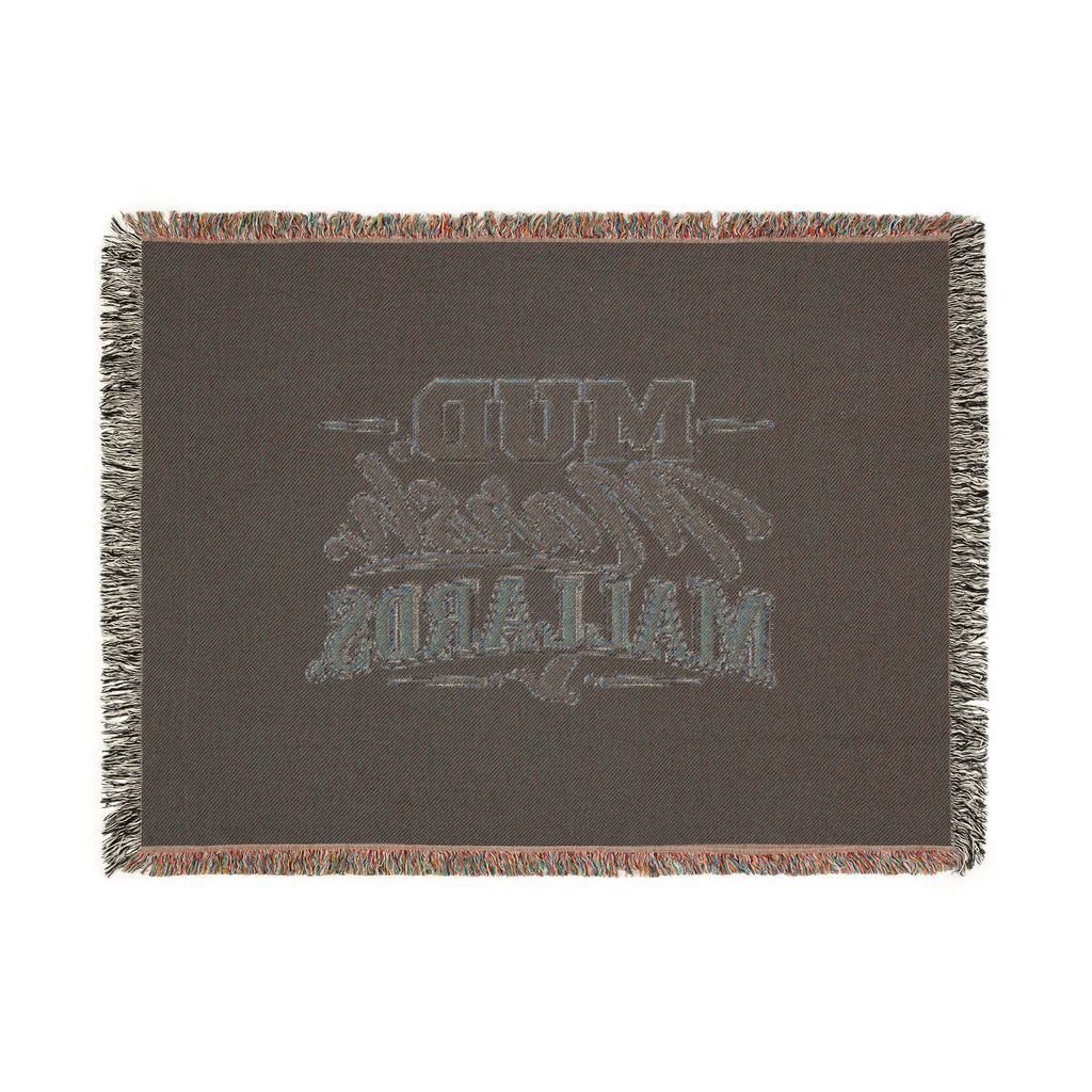 Mud Marsh Mallards Woven Blanket — Rustic Duck Hunting Throw