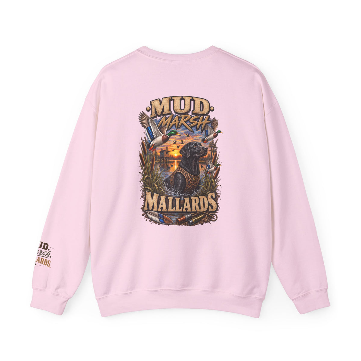 Safety Pink Duck Hunting Sweatshirt – Mallard Hunter Crewneck