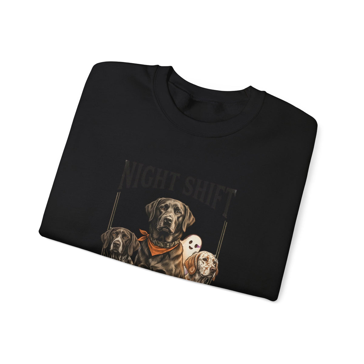 Night Shift Duck Dog Sweatshirt | Spooky Hunting, Halloween Retriever