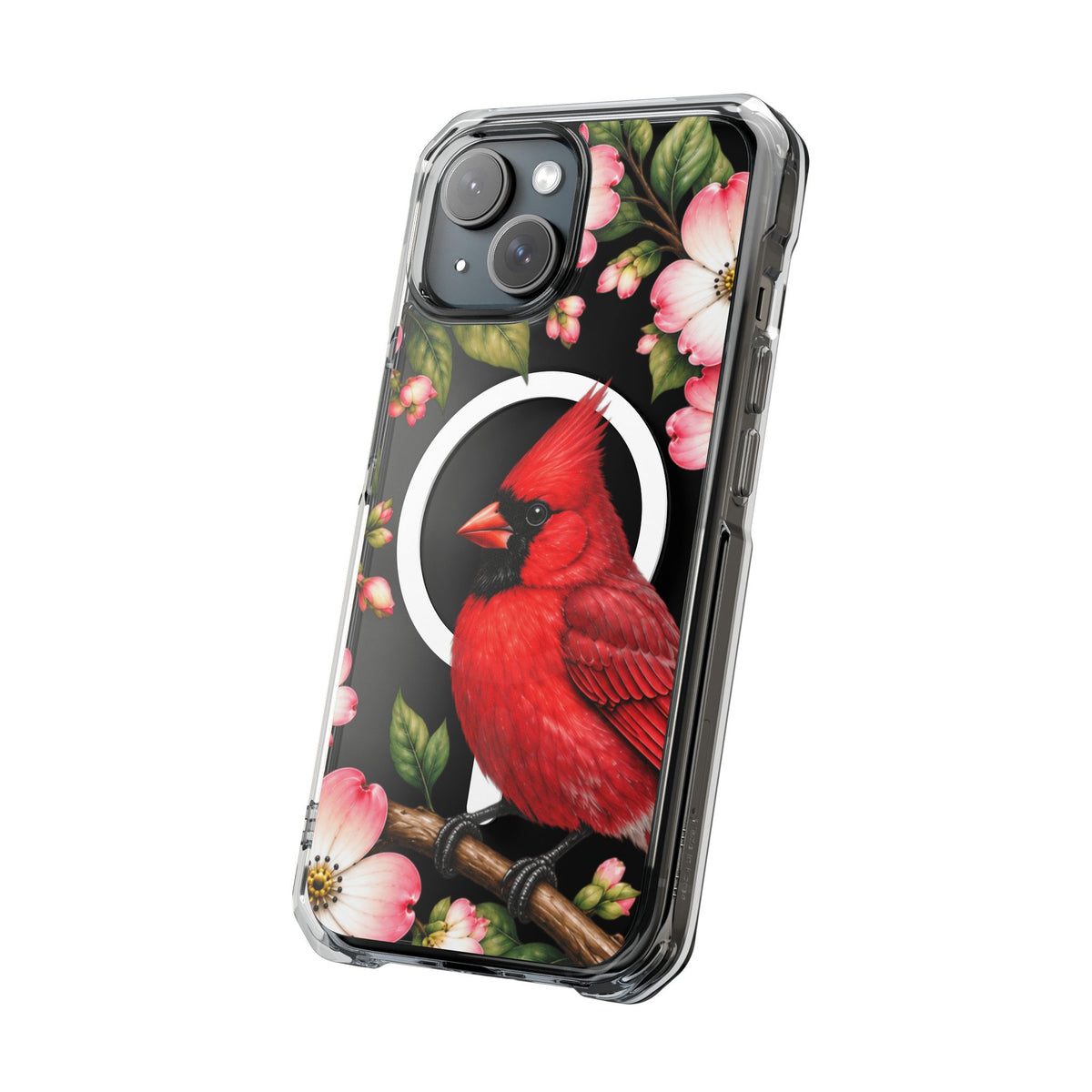Clear Magnetic Phone Case — Cardinal Scene