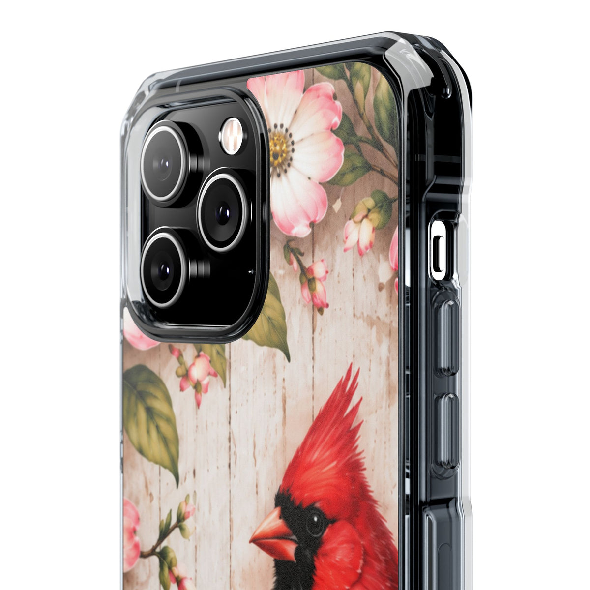 Clear Magnetic Phone Case Cardinal Scene