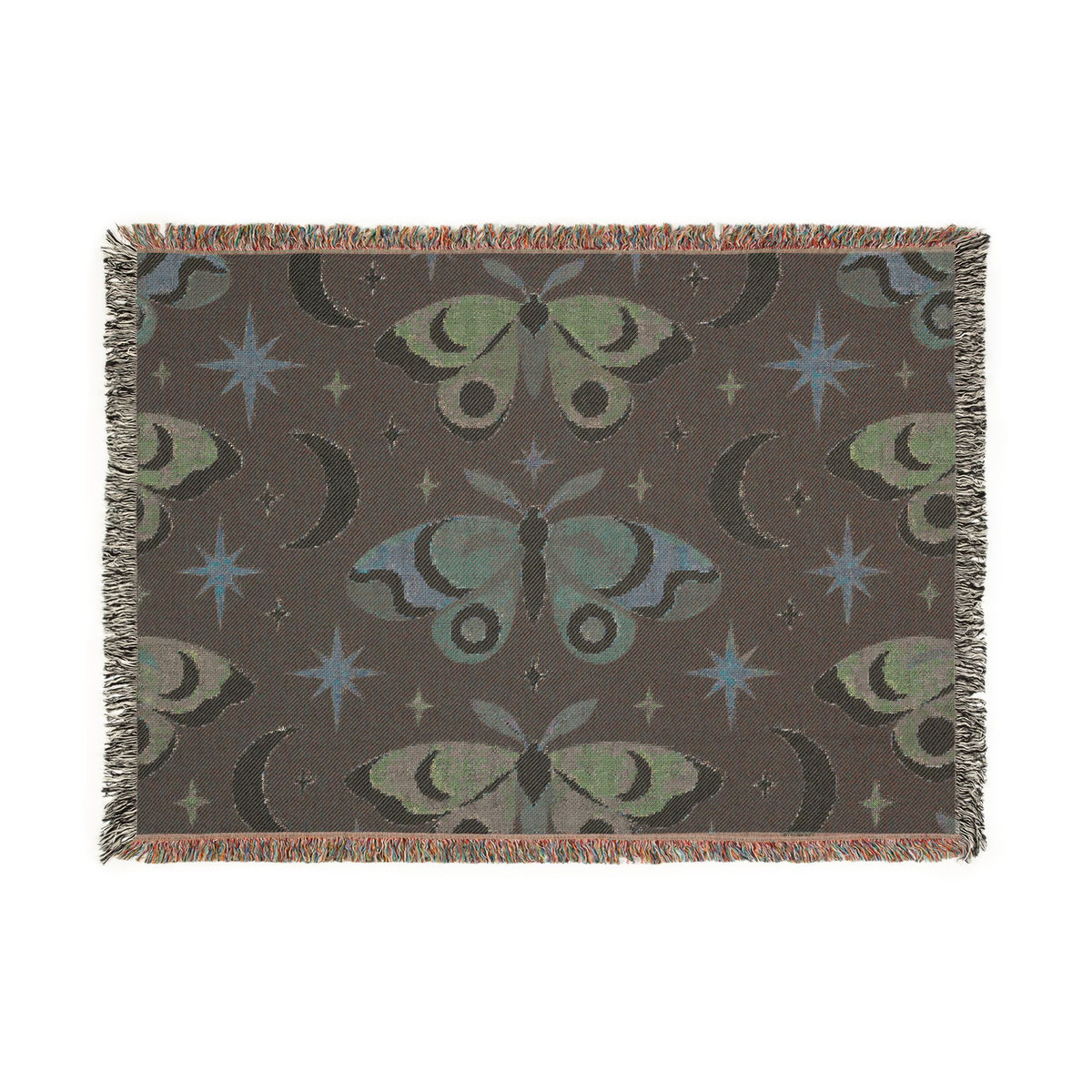 Celestial Moth Woven Blanket