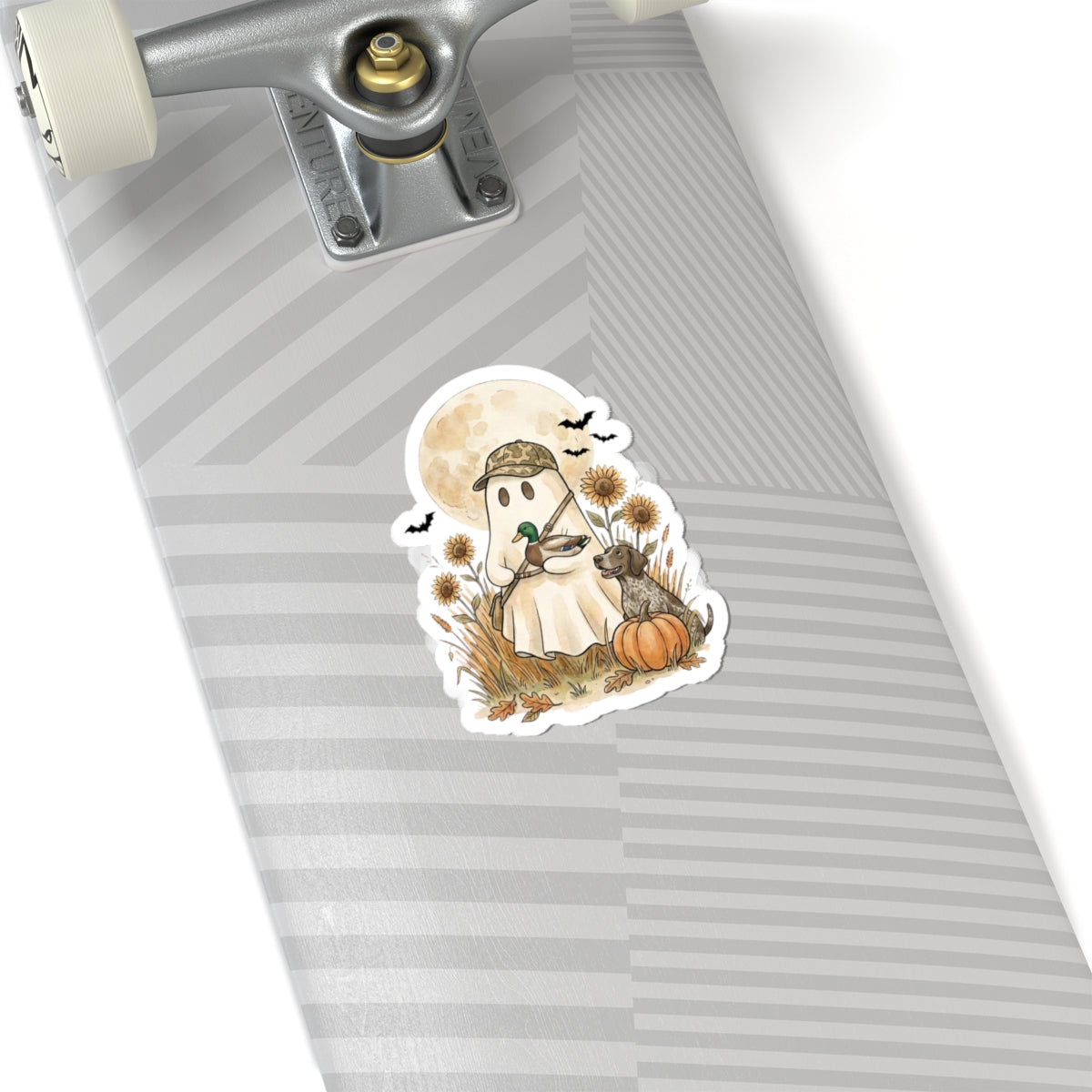 Duck Hunting Ghost Sticker | Spooky Hunting, Fall Pumpkin Sticker