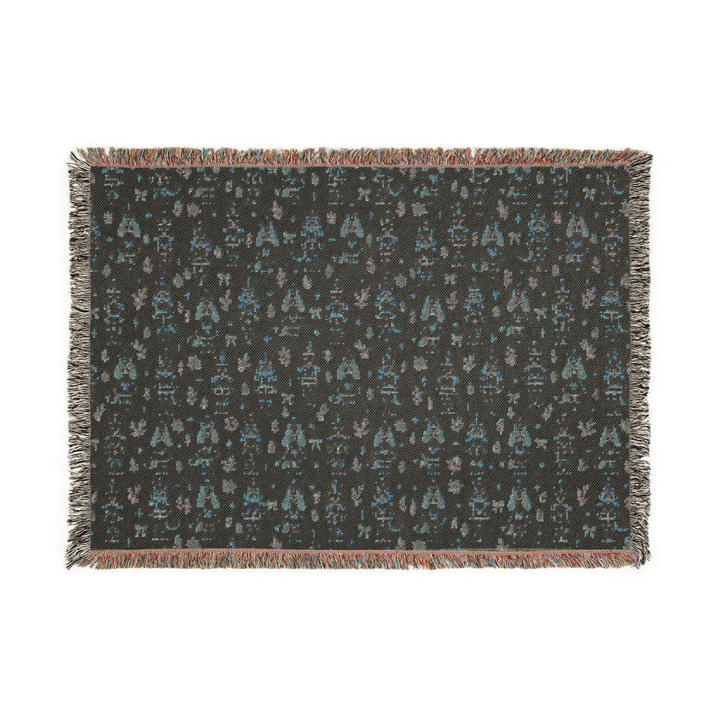 Dog Nutcracker Christmas Blanket - White Woven Holiday Throw