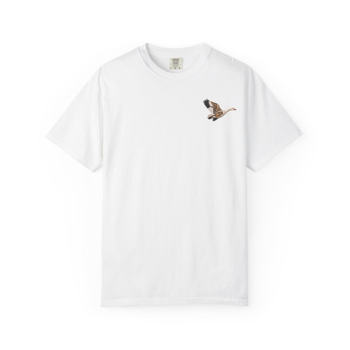 Faux Patchwork Snow Goose Shirt, Snow Geese Hunting T-Shirt, Arkansas Waterfowl Hunter Gift