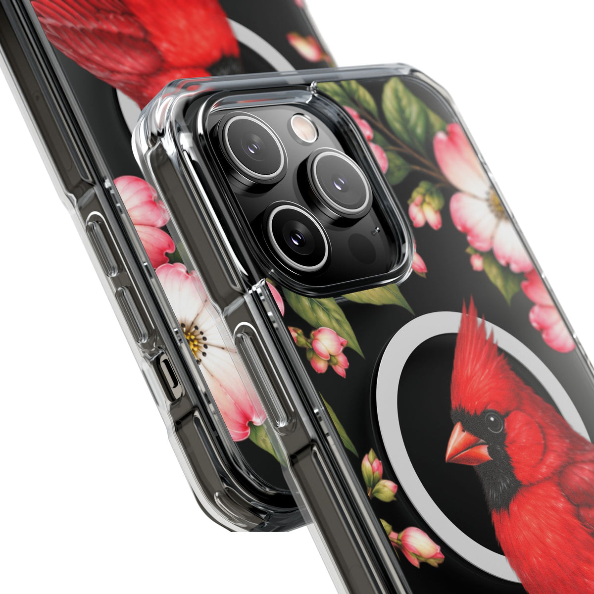 Clear Magnetic Phone Case — Cardinal Scene