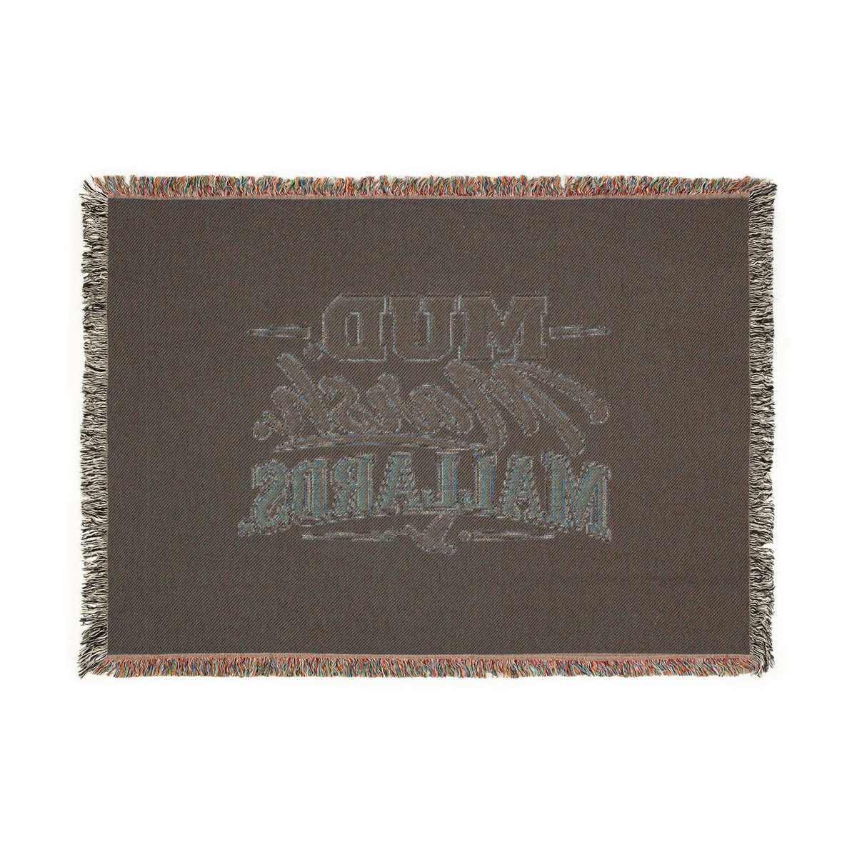 Mud Marsh Mallards Woven Blanket — Rustic Duck Hunting Throw