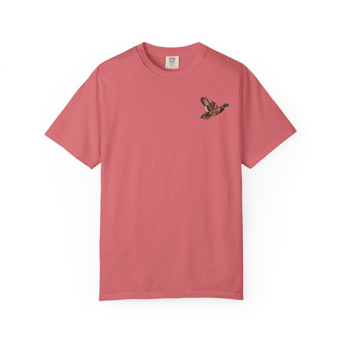 Faux Patchwork Mallard Duck Shirt, Duck Hunting Tee, Rustic Duck Hunter Gift
