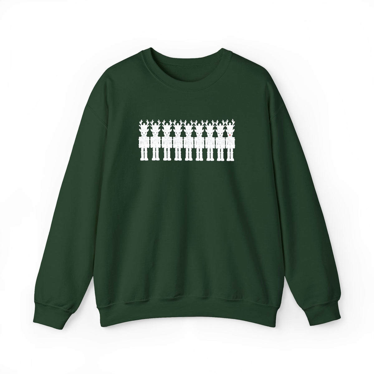 Nutcracker Reindeer Embroidered Sweatshirt | Christmas Crewneck