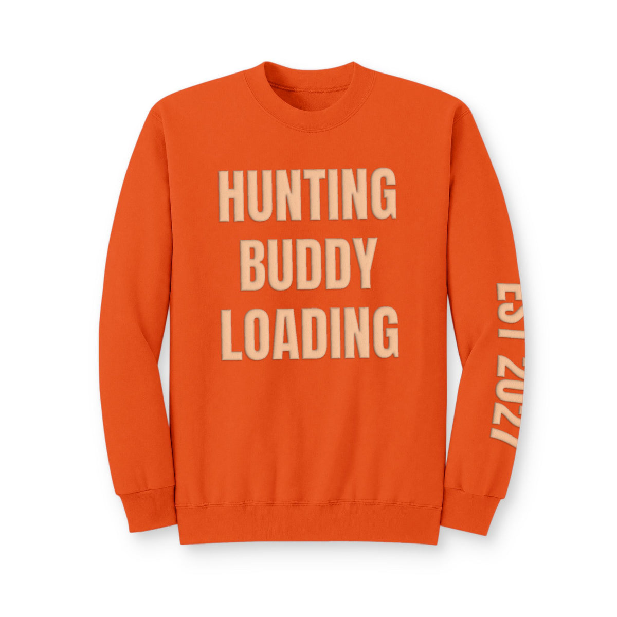 Personalized Hunting Mama Sweatshirt, Hunting Buddy Loading Shirt, Hunter Orange Puff Sweatshirt, Custom Mom Hunting Gift
