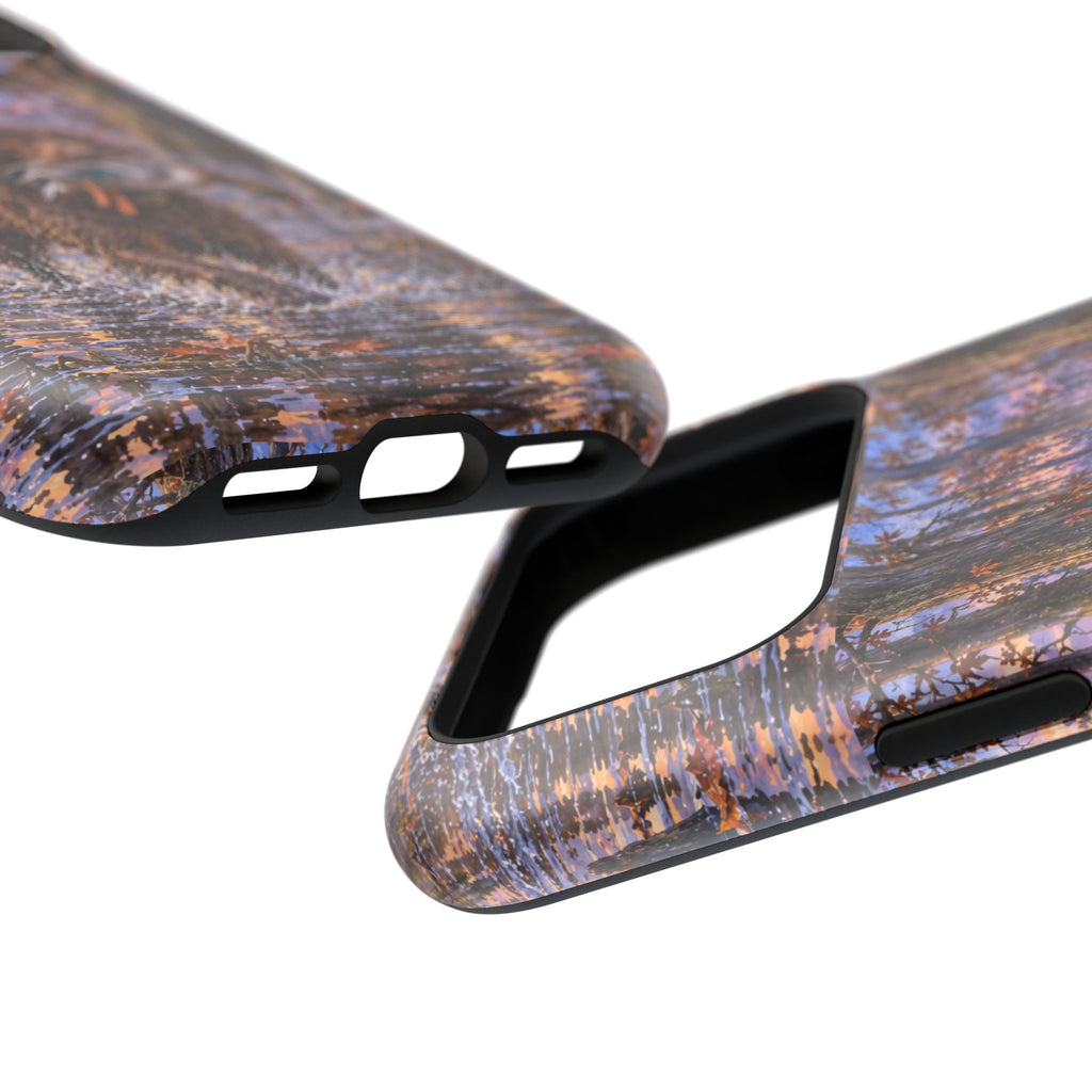 Clear Magnetic Phone Case — Boykin spaniel with Duck swamp