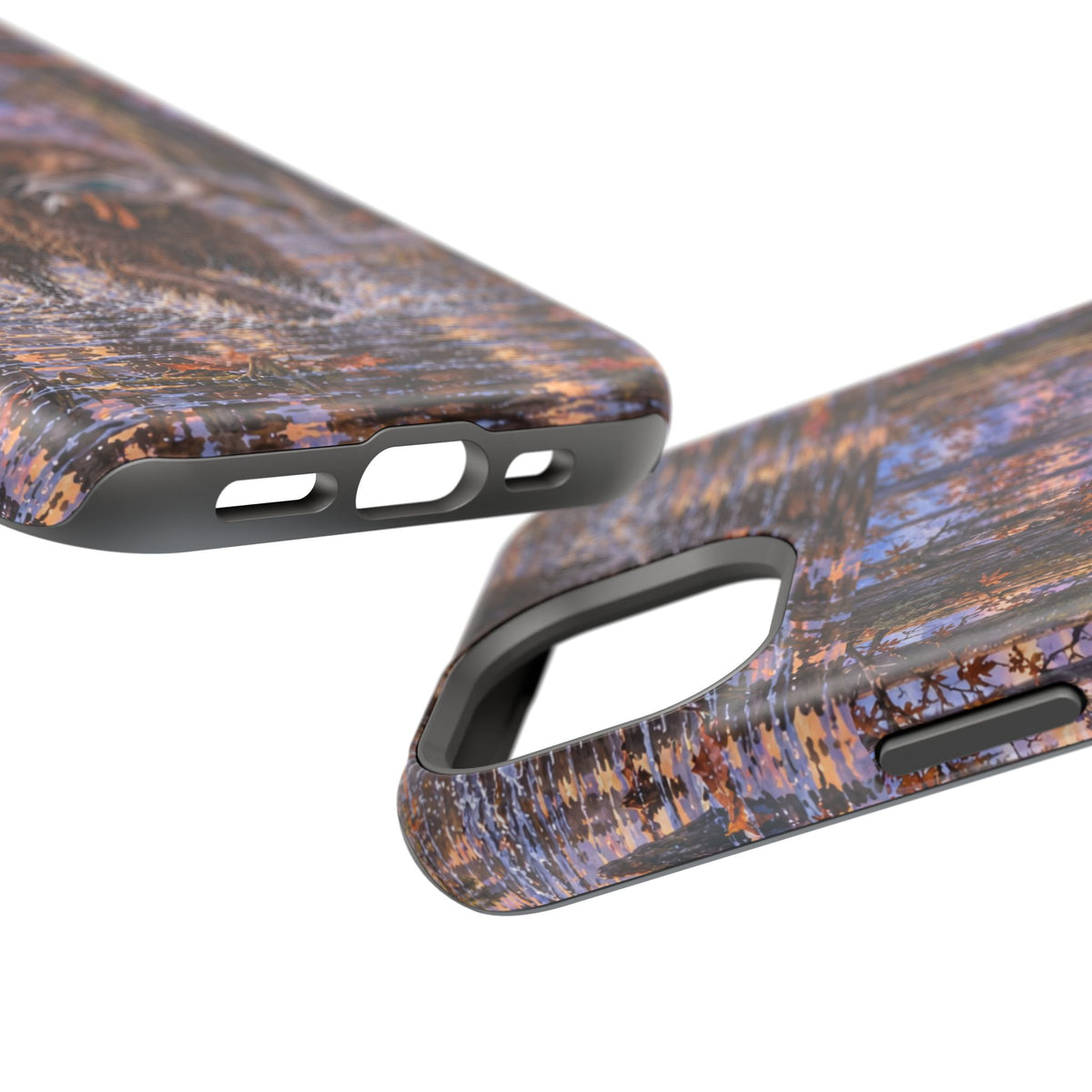 Clear Magnetic Phone Case — Boykin spaniel with Duck swamp