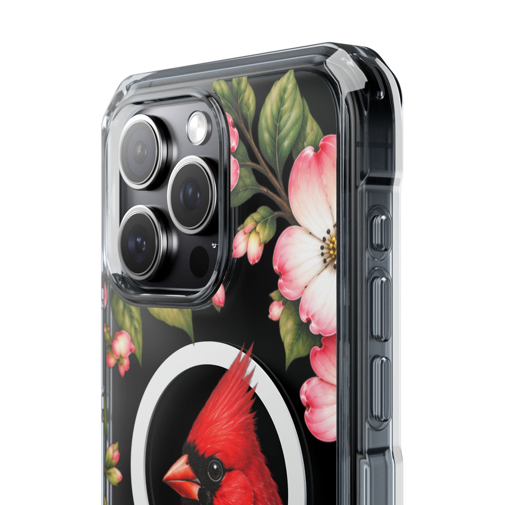 Clear Magnetic Phone Case — Cardinal Scene