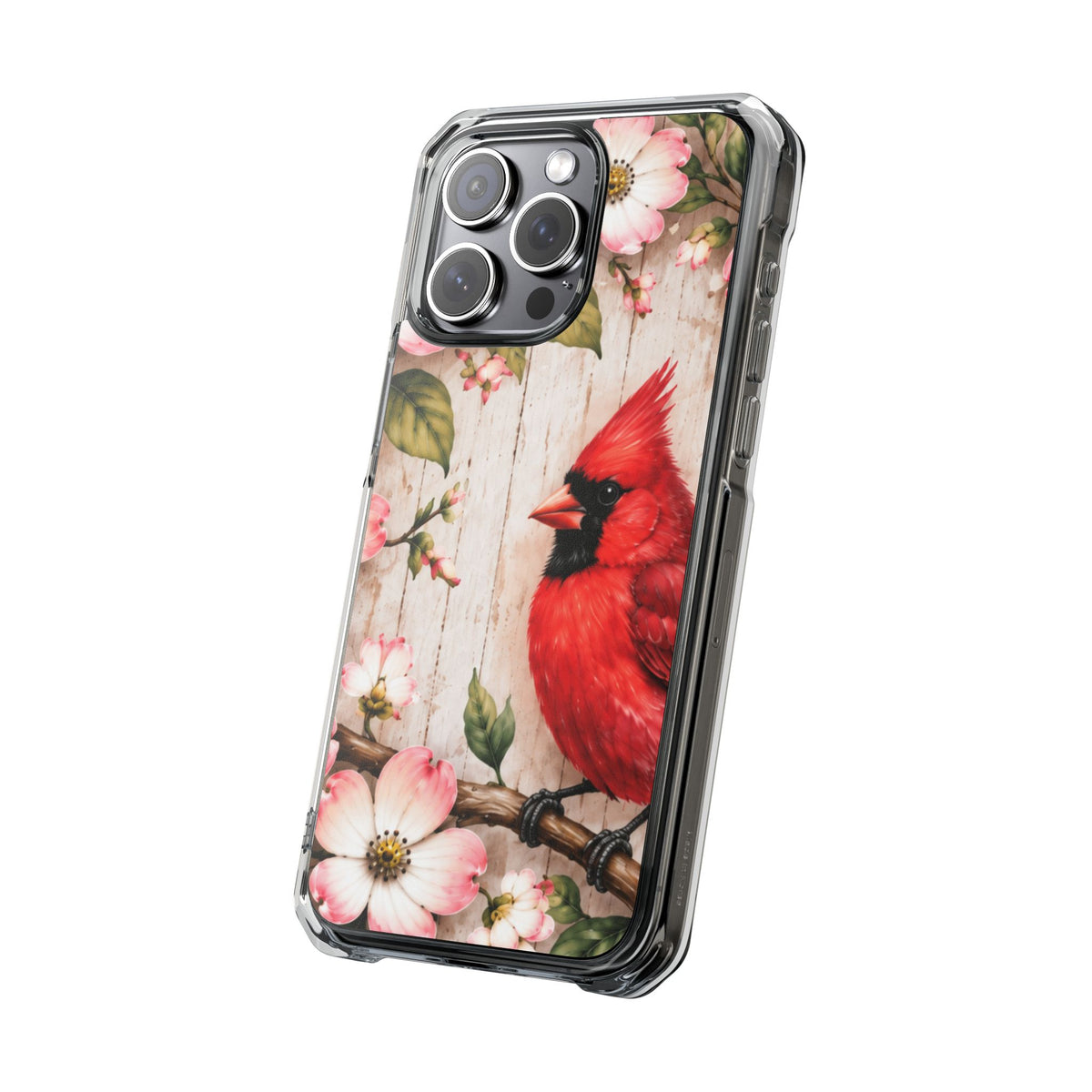 Clear Magnetic Phone Case Cardinal Scene
