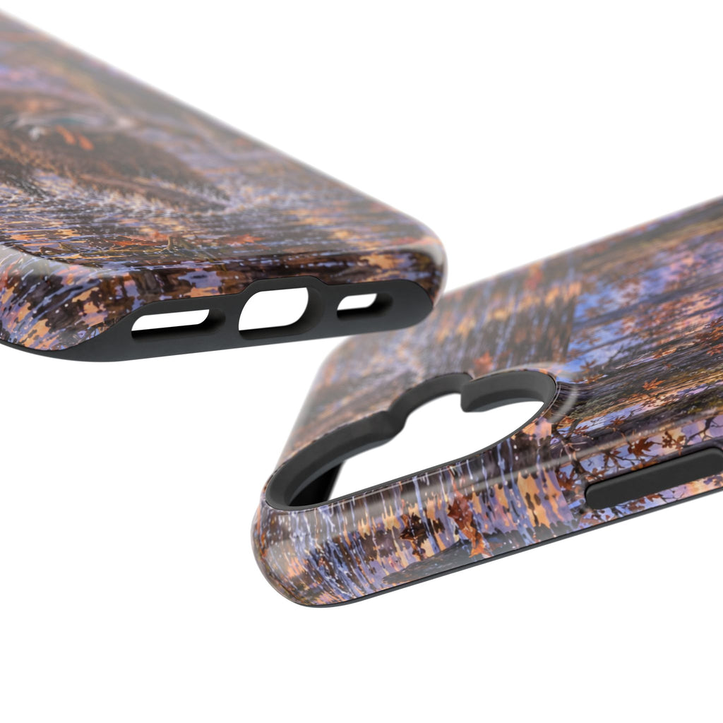 Clear Magnetic Phone Case — Boykin spaniel with Duck swamp
