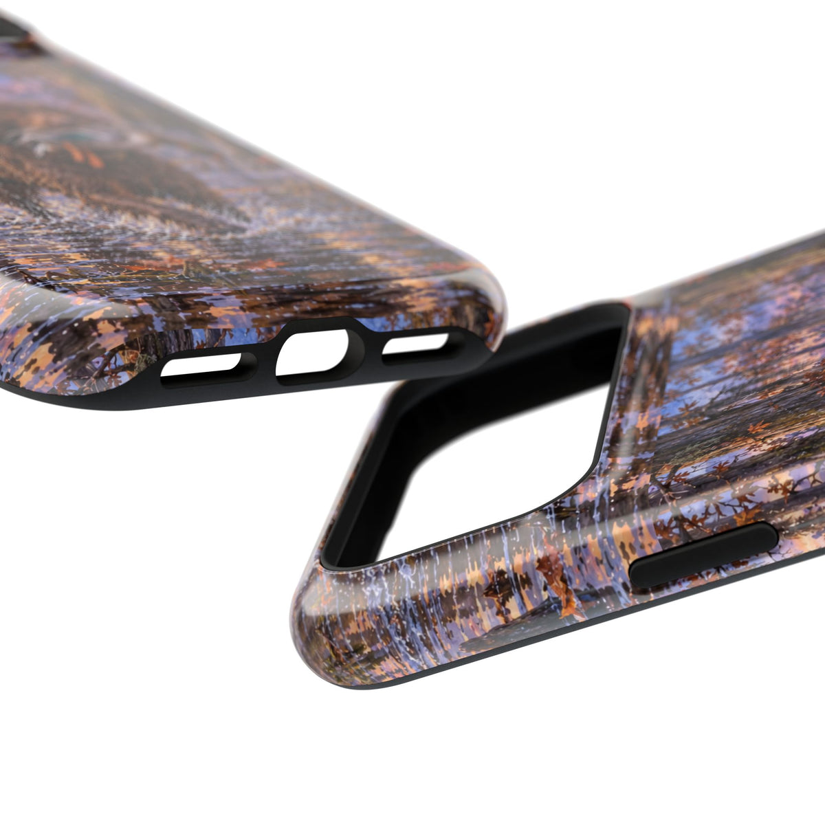 Clear Magnetic Phone Case — Boykin spaniel with Duck swamp