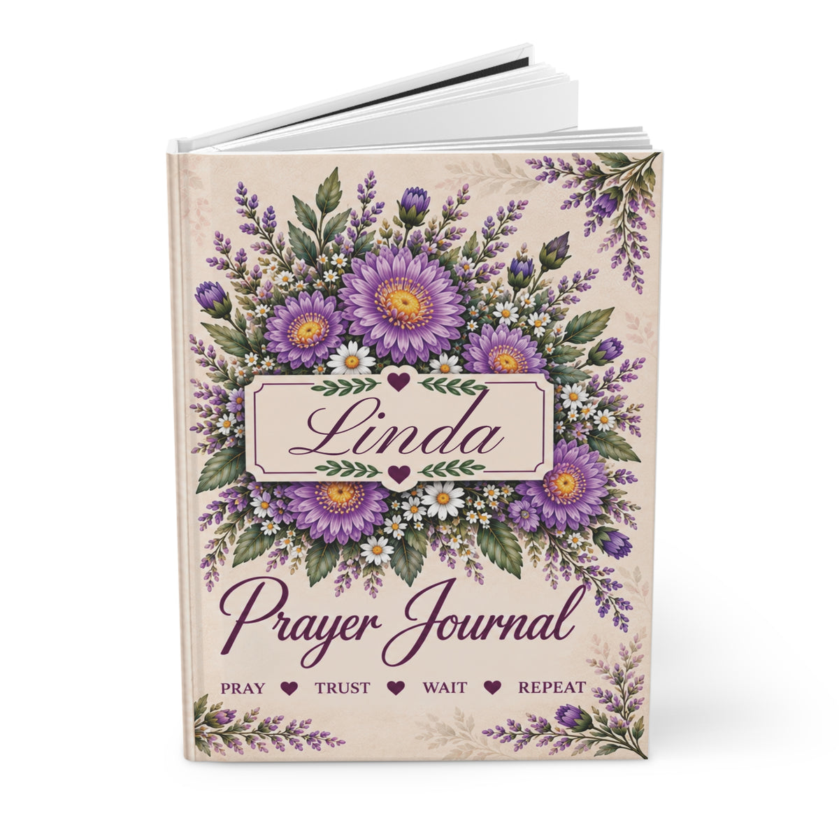 Personalized September Birth Flower Prayer Journal, Aster Christian Journal, Jeremiah 29:11 Notebook, Personalized Faith Gift for Women, Prayer Journal