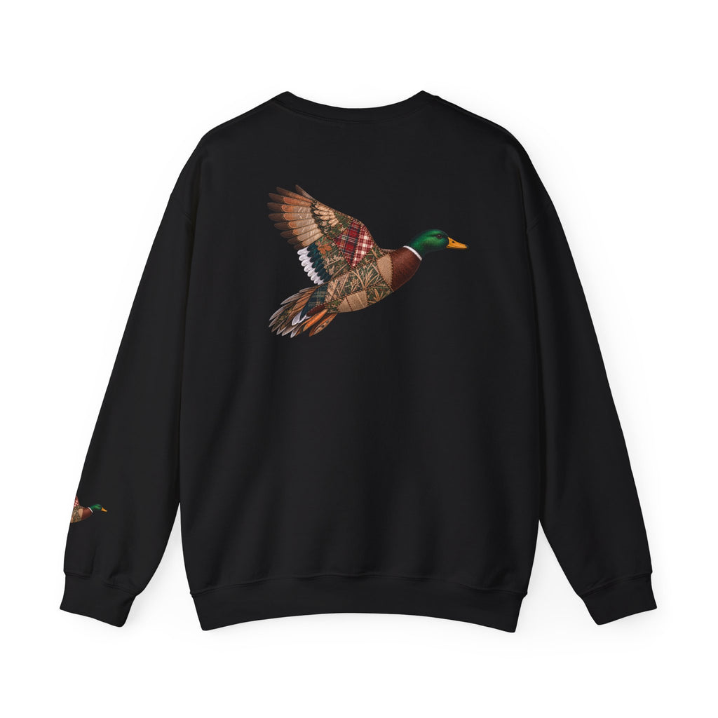 Faux Patchwork Mallard Duck Shirt, Duck Hunting Tee, Rustic Duck Hunter Gift
