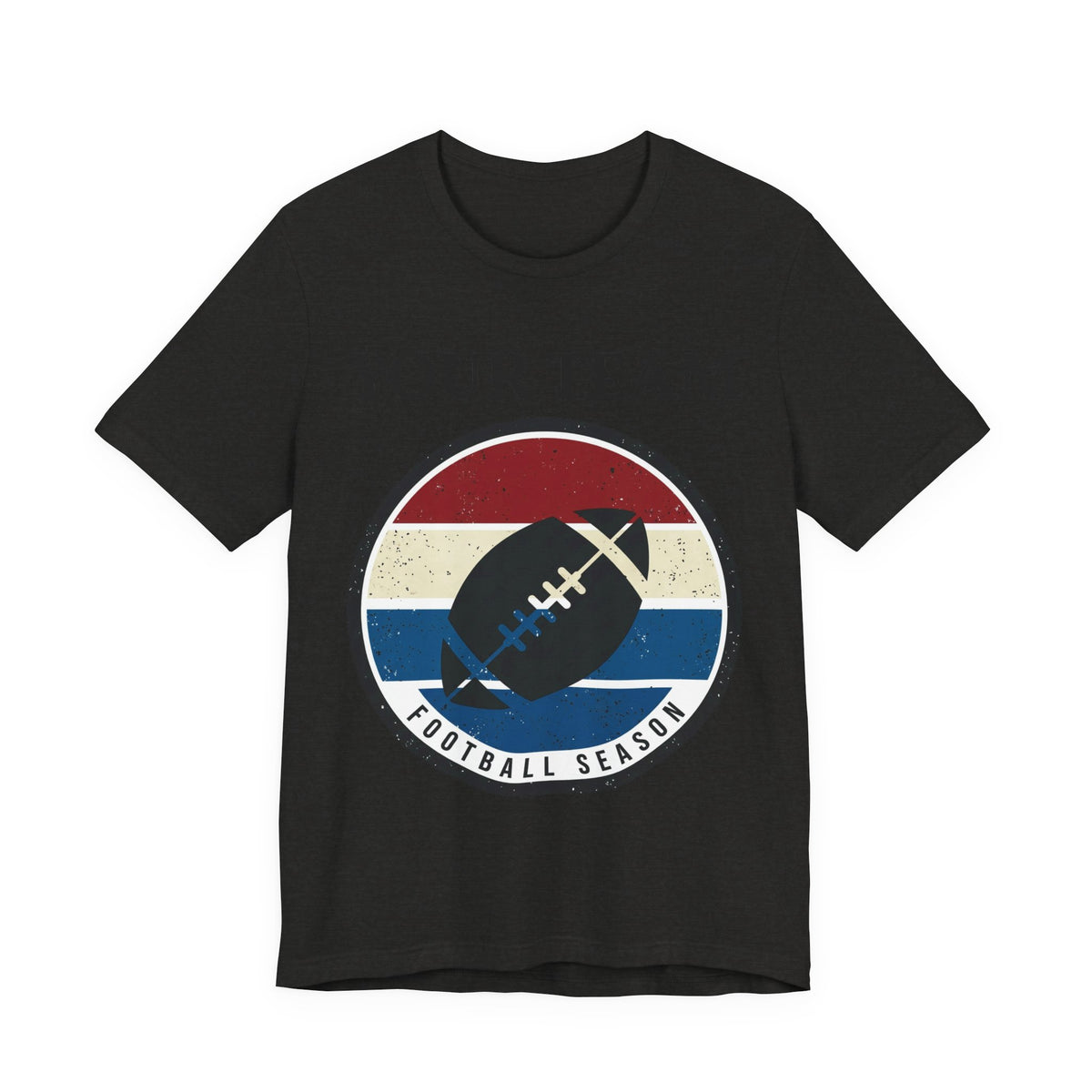 Retro Football Season Tee | Vintage Stripes Grunge Football Shirt