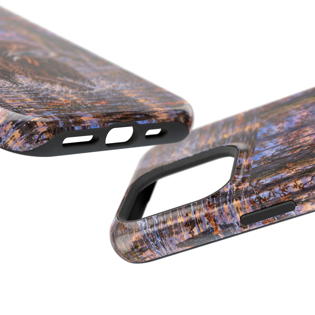 Clear Magnetic Phone Case — Boykin spaniel with Duck swamp