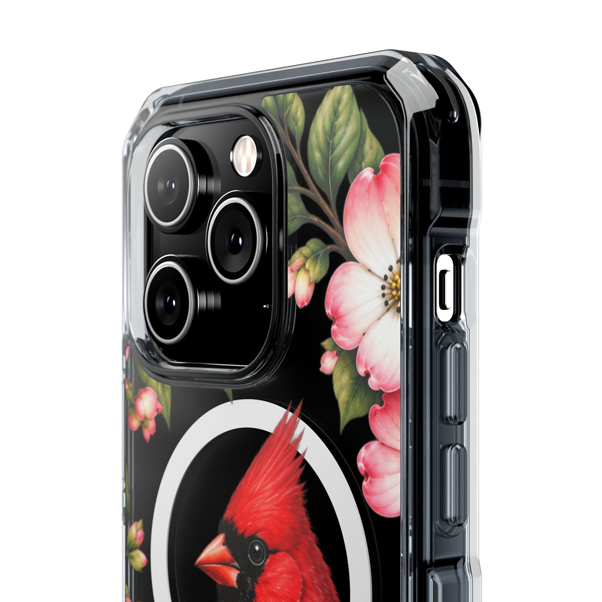 Clear Magnetic Phone Case — Cardinal Scene