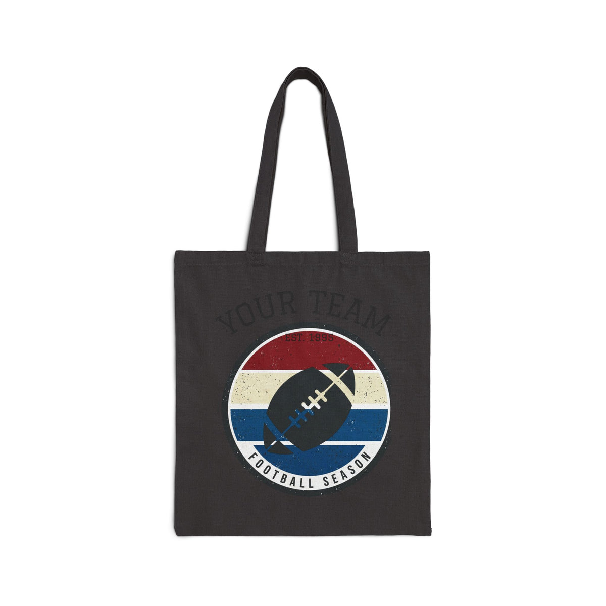 Retro Football Season Tote | Canvas Stadium Bag