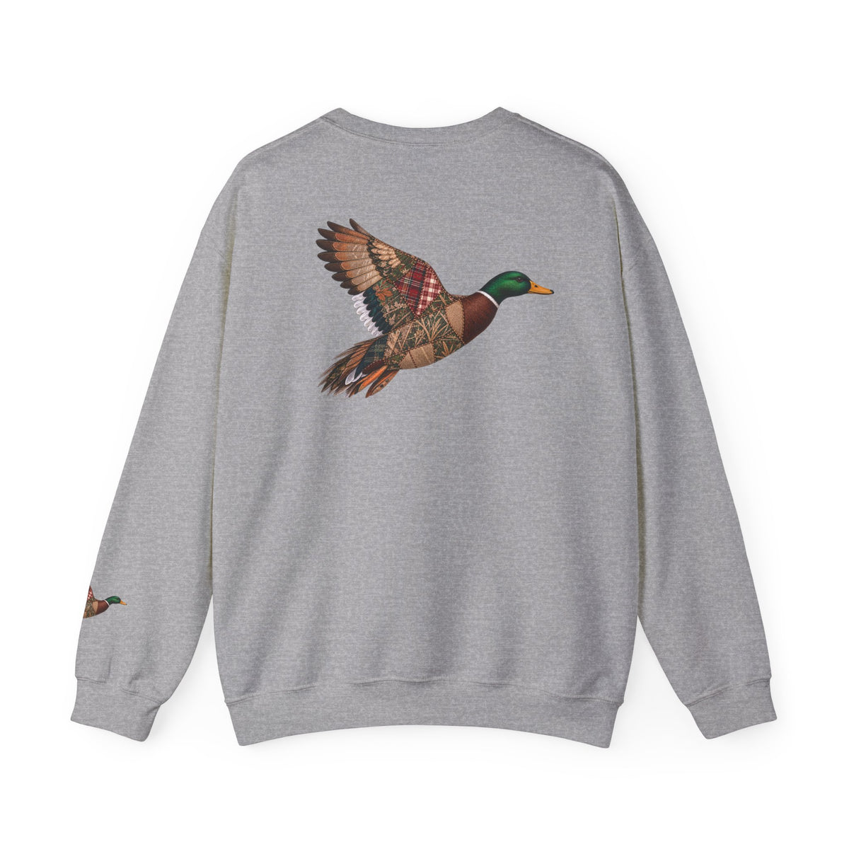 Faux Patchwork Mallard Duck Shirt, Duck Hunting Tee, Rustic Duck Hunter Gift