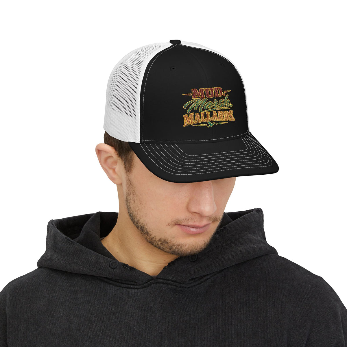 Mud Marsh Mallards Trucker Cap – Off‑Road Retro Snapback