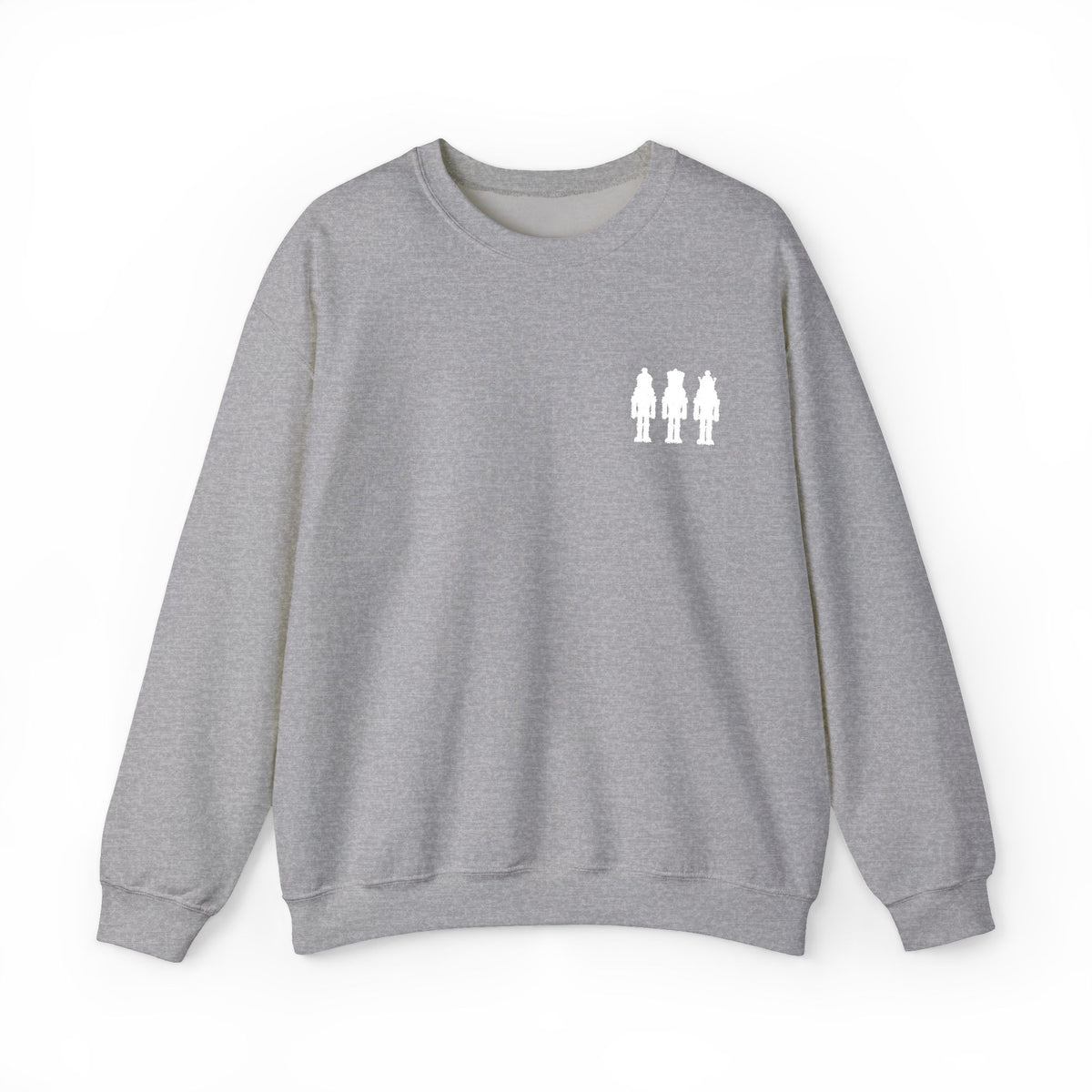 Three Nutcrackers Embroidered Crewneck Sweatshirt | Christmas Sweater