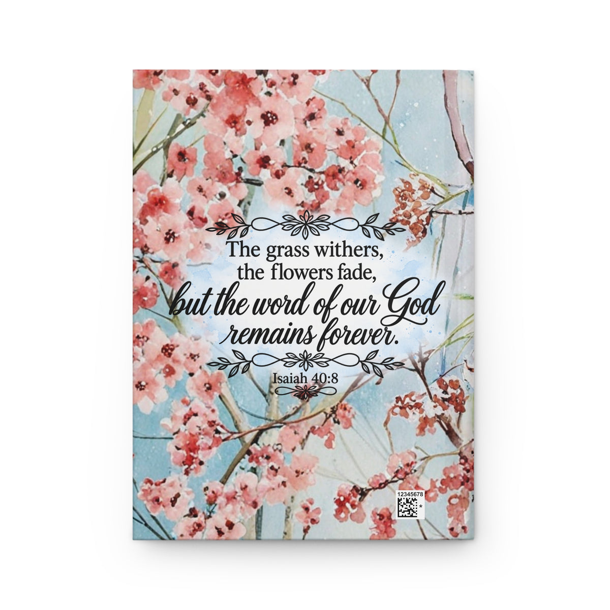 Personalized Jo Cardinal Journal, Isaiah 40:8 Christian Prayer Journal, Bible Verse Notebook, Faith Gift for Her