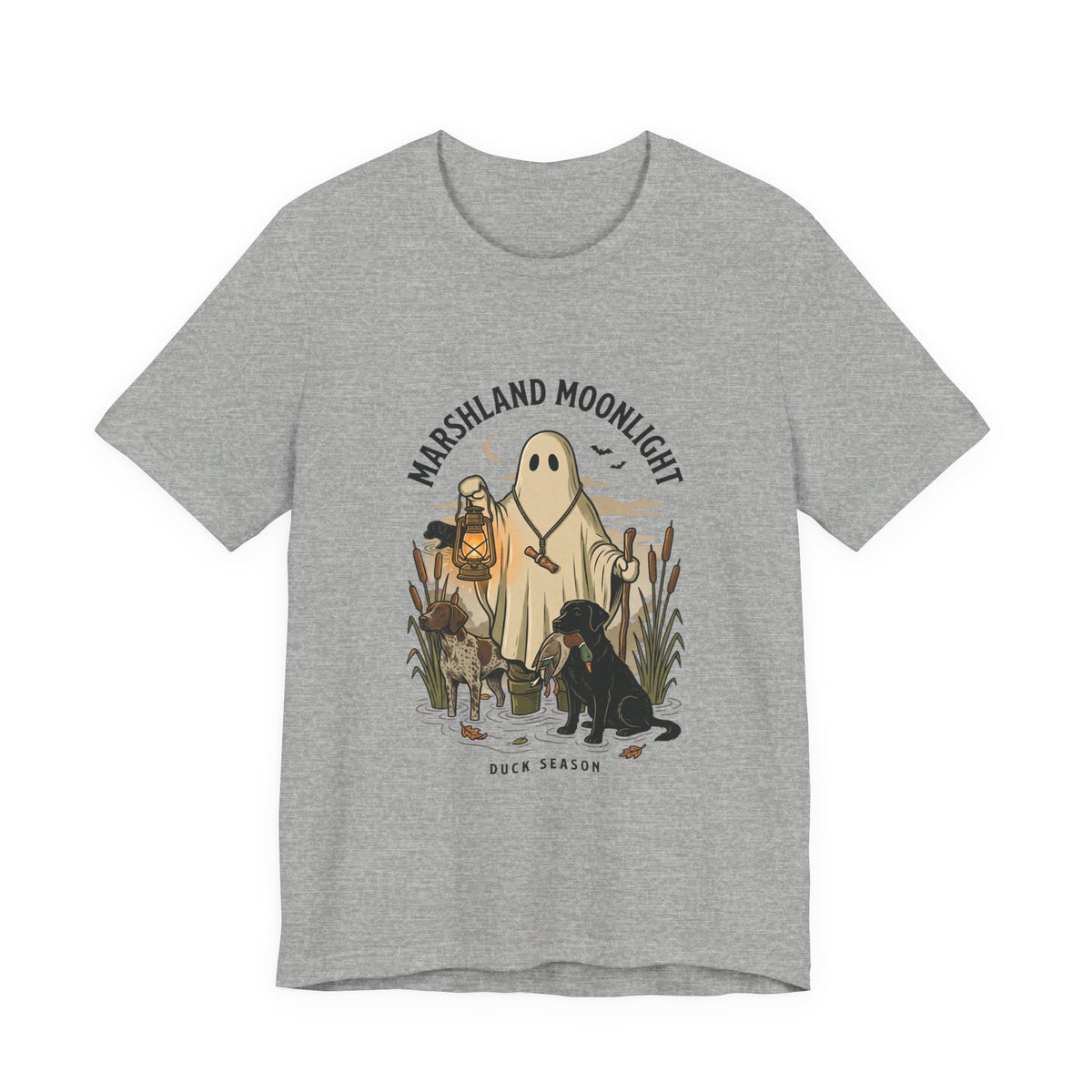 Marshland Moonlight Ghost Hunting Tee | Spooky Hunting, Outdoor Halloween