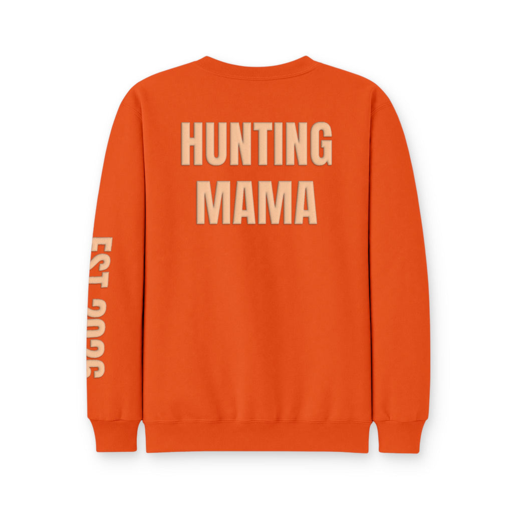 Personalized Hunting Mama Sweatshirt, Good Times Wild Memories, Hunter Orange Puff Sweatshirt, Custom Hunting Mom Gift