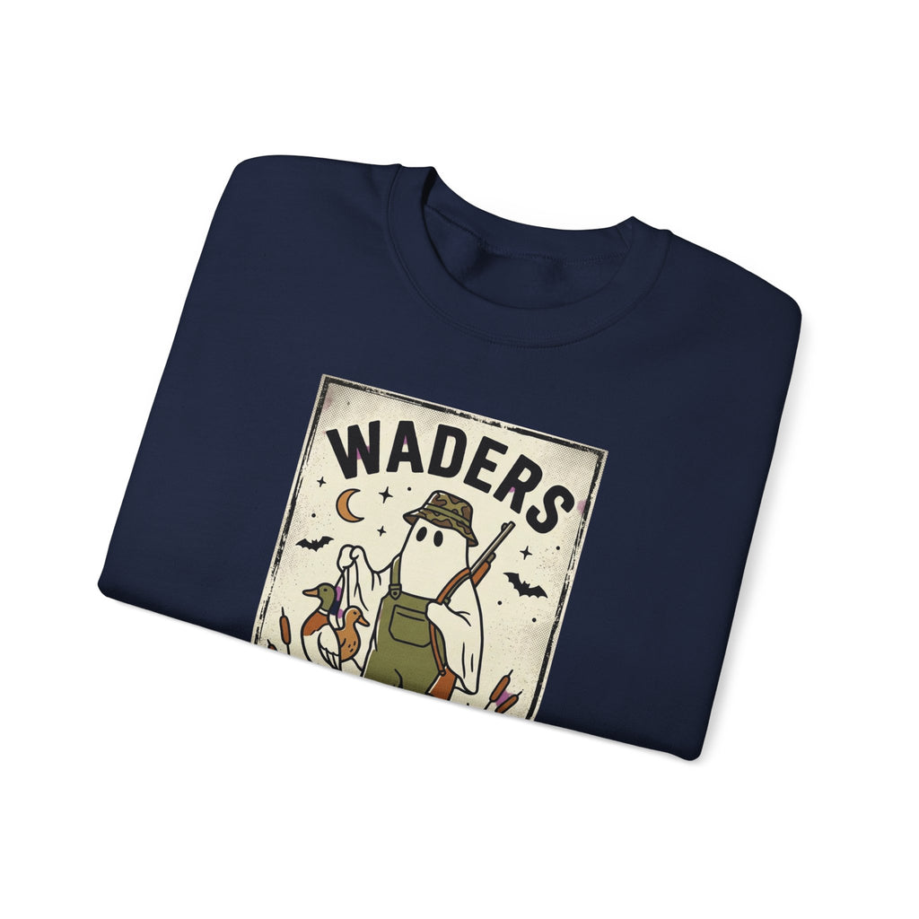 Waders Midnight Duck Hunt Sweatshirt | Spooky Hunting, Retro Outdoors