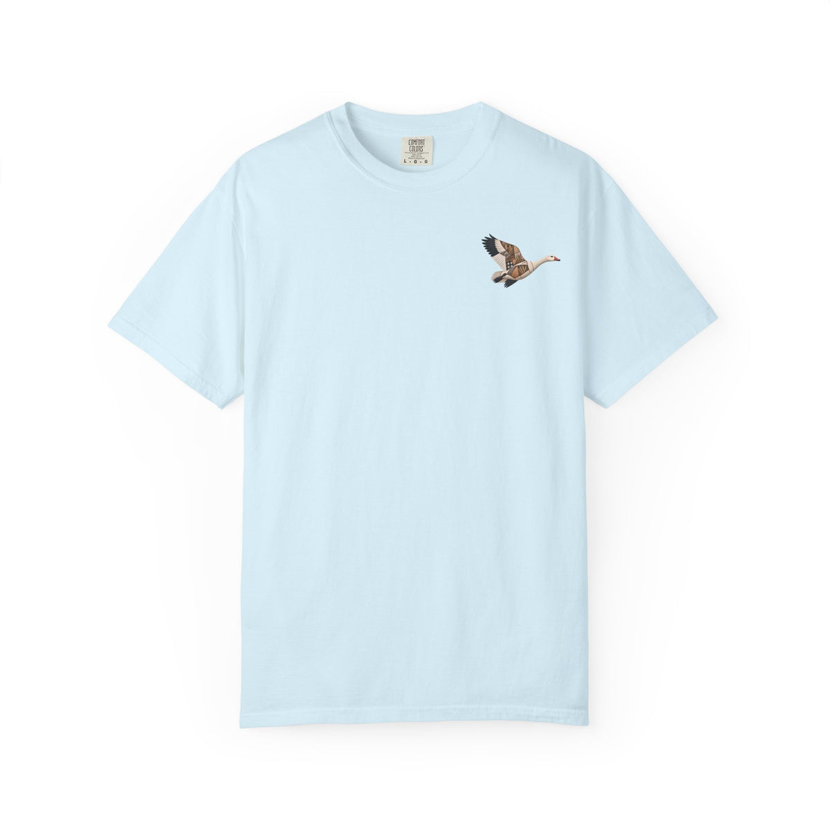 Faux Patchwork Snow Goose Shirt, Snow Geese Hunting T-Shirt, Arkansas Waterfowl Hunter Gift
