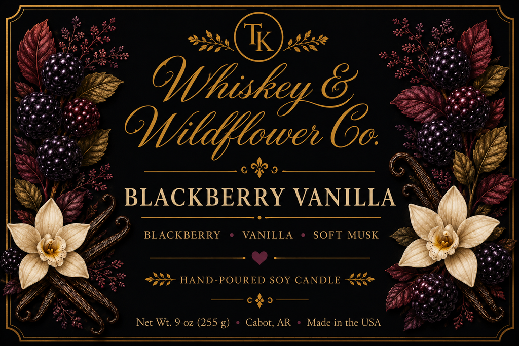 Blackberry Vanilla Candle Amber Jar 9oz