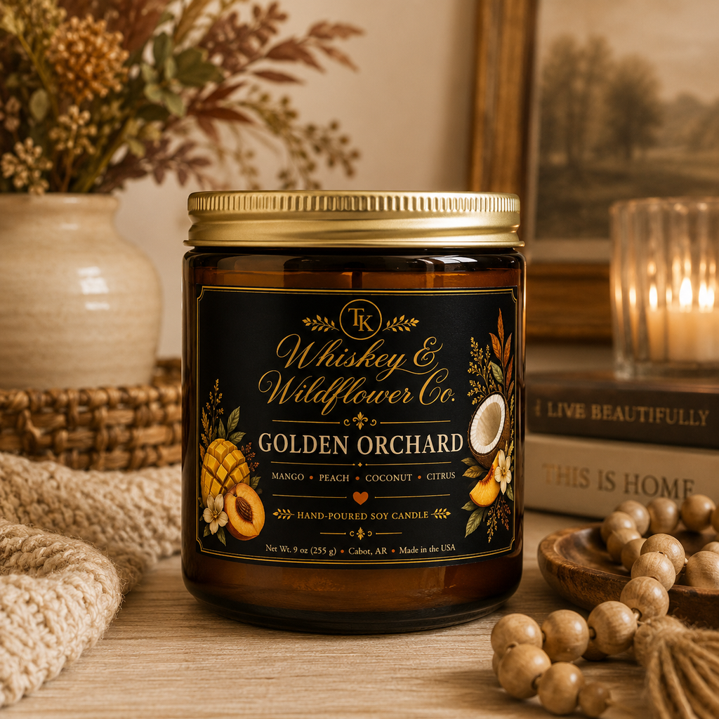 Golden Orchard Candle Amber Jar 9oz