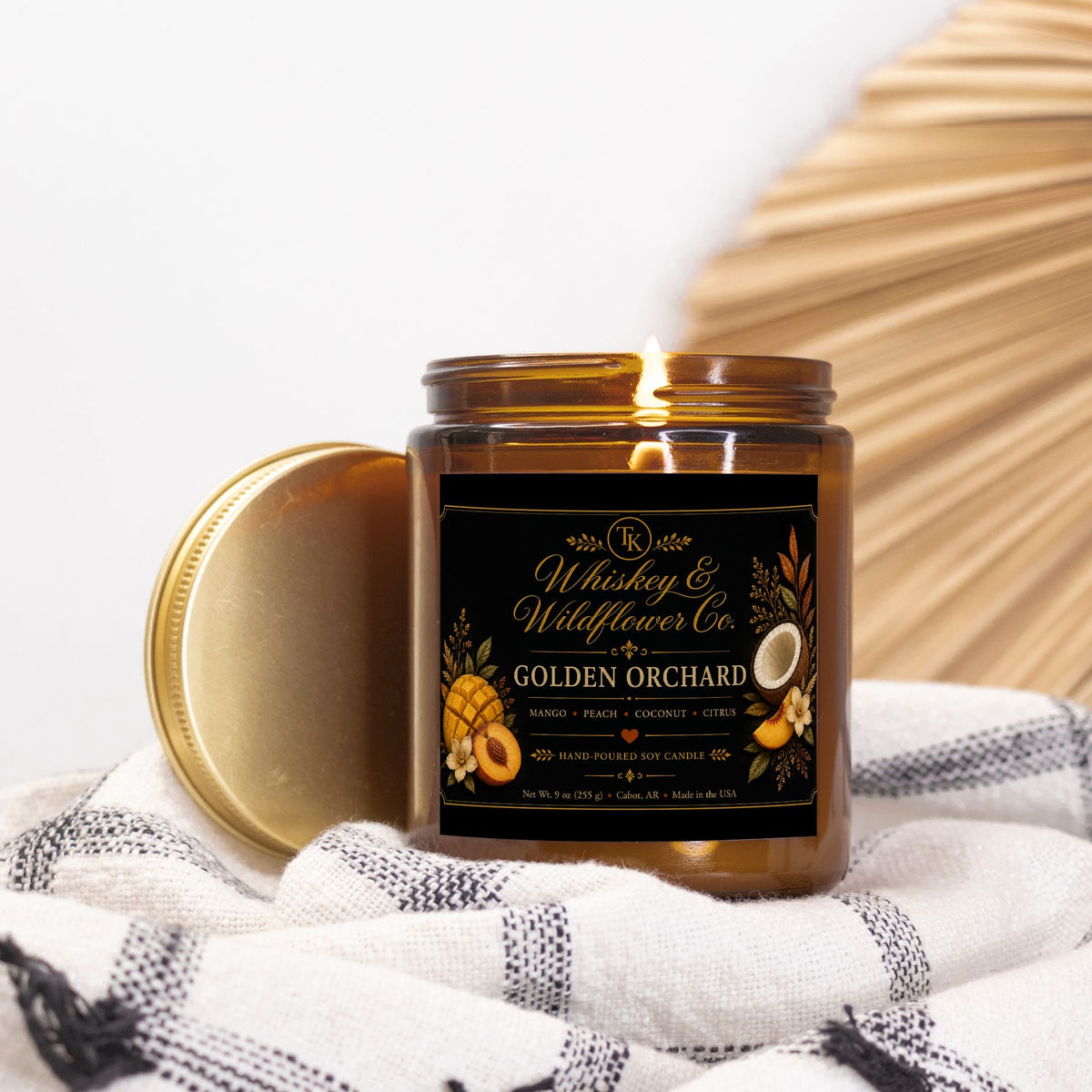 Golden Orchard Candle Amber Jar 9oz