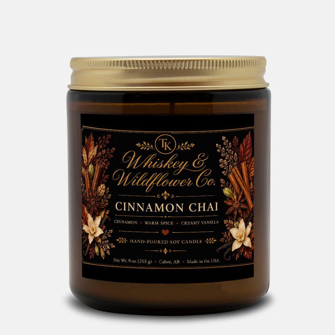 Cinnamon Chai Candle Amber Jar 9oz