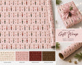 Wrapping Paper Roll Nutcracker Reindeer— Customizable 'Print It Your Way' Gift Wrap