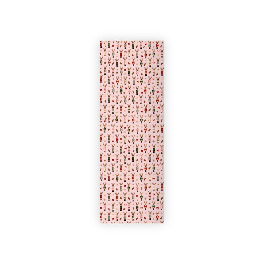 Wrapping Paper Roll Pink Nutcracker Reindeer Customizable 'Print It Your Way' Gift Wrap